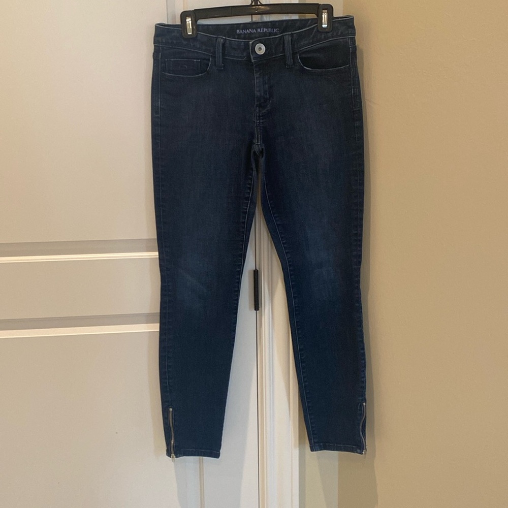 Banana republic midrise skinny jeans, size 28